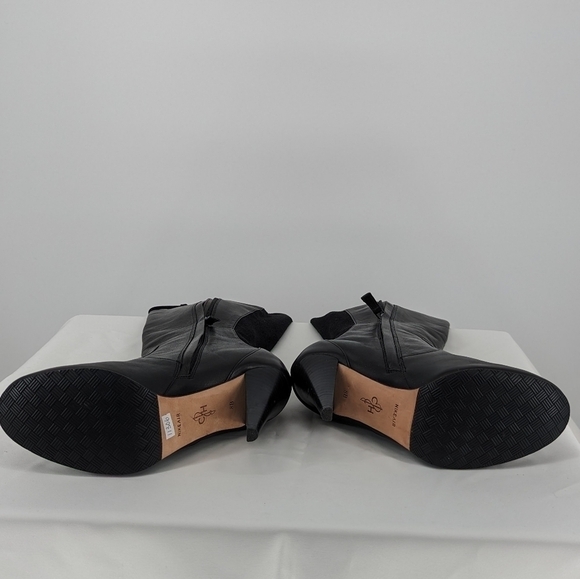 Cole Haan Calf High Heel Boots Black 8 leather fall winter preppy classic - Picture 6 of 16